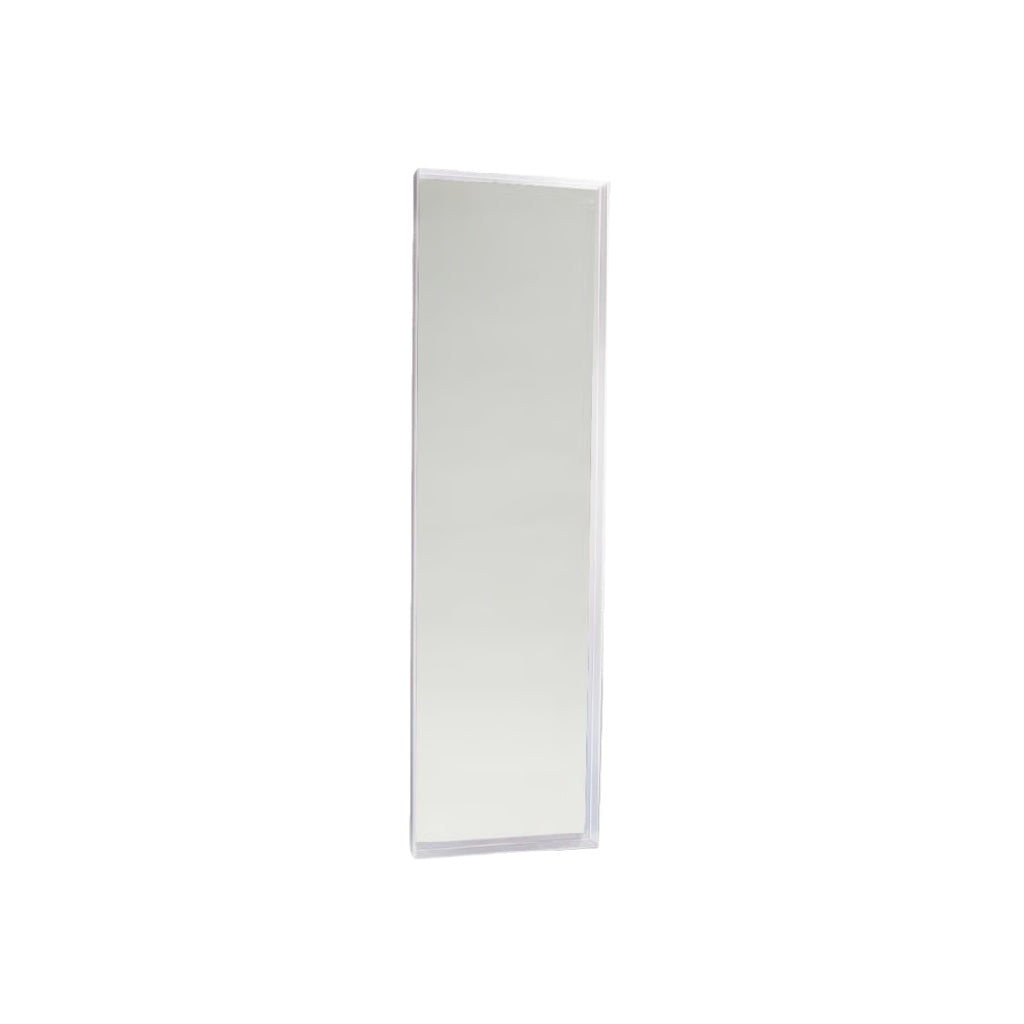 Espejo rectangular vertical de pared sin marco con borde pulido (63 × 16 in)